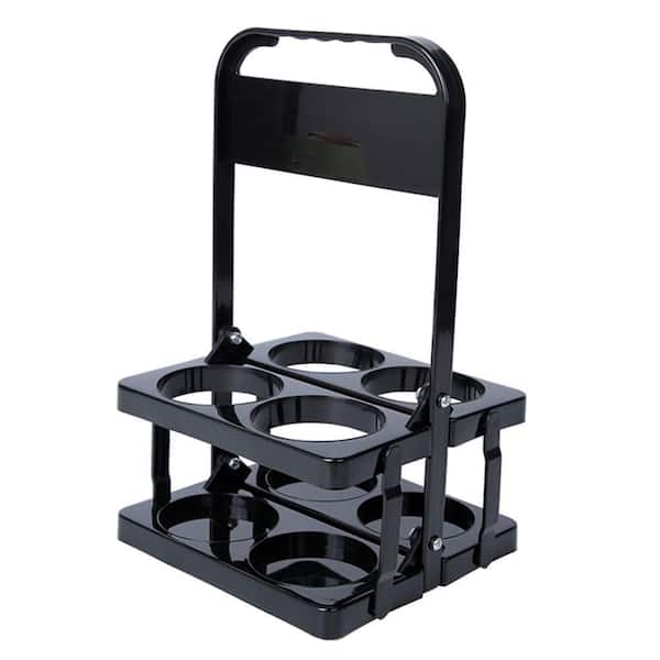 Portable 4-Hole Drink Carrier with Handle, Foldable PP Cup Holder for 20-32 oz. Cups