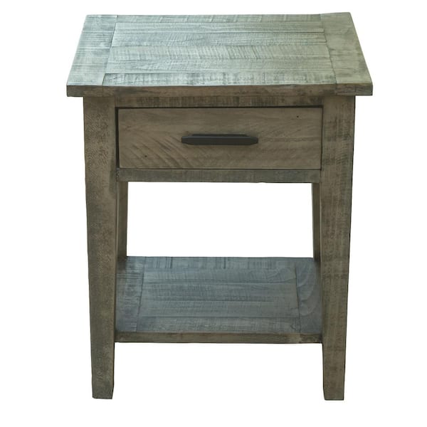 Andmakers Ashford 16 9 In X 20 1 Gray Rectangular Reclaimed Wood End Table With Storage Shelf And Drawer Tw Eg Lt01 La The Home Depot - Reclaimed Wood End Tables With Drawers Andmakers Ashford 16 9 In X 20 1 Gray Rectangular Reclaimed Wood End Table With Storage Shelf And Drawer Tw Eg Lt01 La The Home Depot - Reclaimed Wood End Tables With Drawers