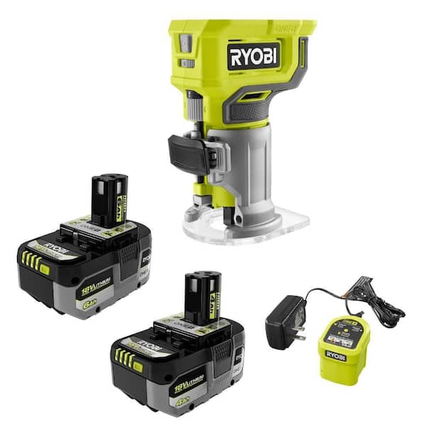 ONE+ 18V Lithium-Ion HIGH PERFORMANCE Kit w/ 4 Ah Battery, 6 Ah Battery, Charger, & FREE ONE+ Cordless Compact Router