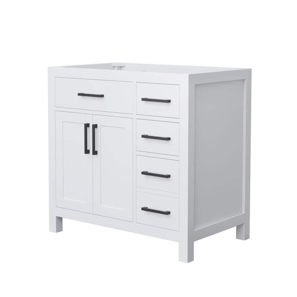 Beckett 35.25 in. Bath Vanity Cabinet without Top in White price history on PriceWatchPro