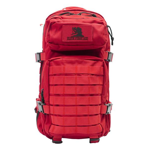 Elite First Aid Tactical Trauma First Aid Kit Backpack, Red FA138R