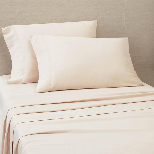 Details about   310TC Organic Cotton Super Sheet Set Blush Full 