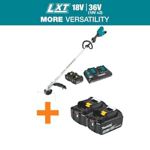 LXT 18V X2 (36V) Lithium-Ion Brushless Cordless String Trimmer Kit (5.0Ah) with LXT 18V 5.0Ah Battery, 2/Pack
