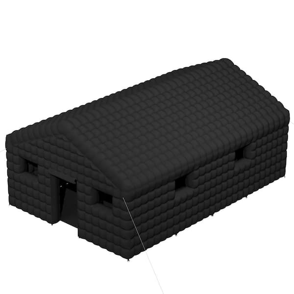20 ft. x 30 ft. Large Inflatable Party Tent All-Weather Use, Ideal for Various Festival and Backyard Gatherings, Black