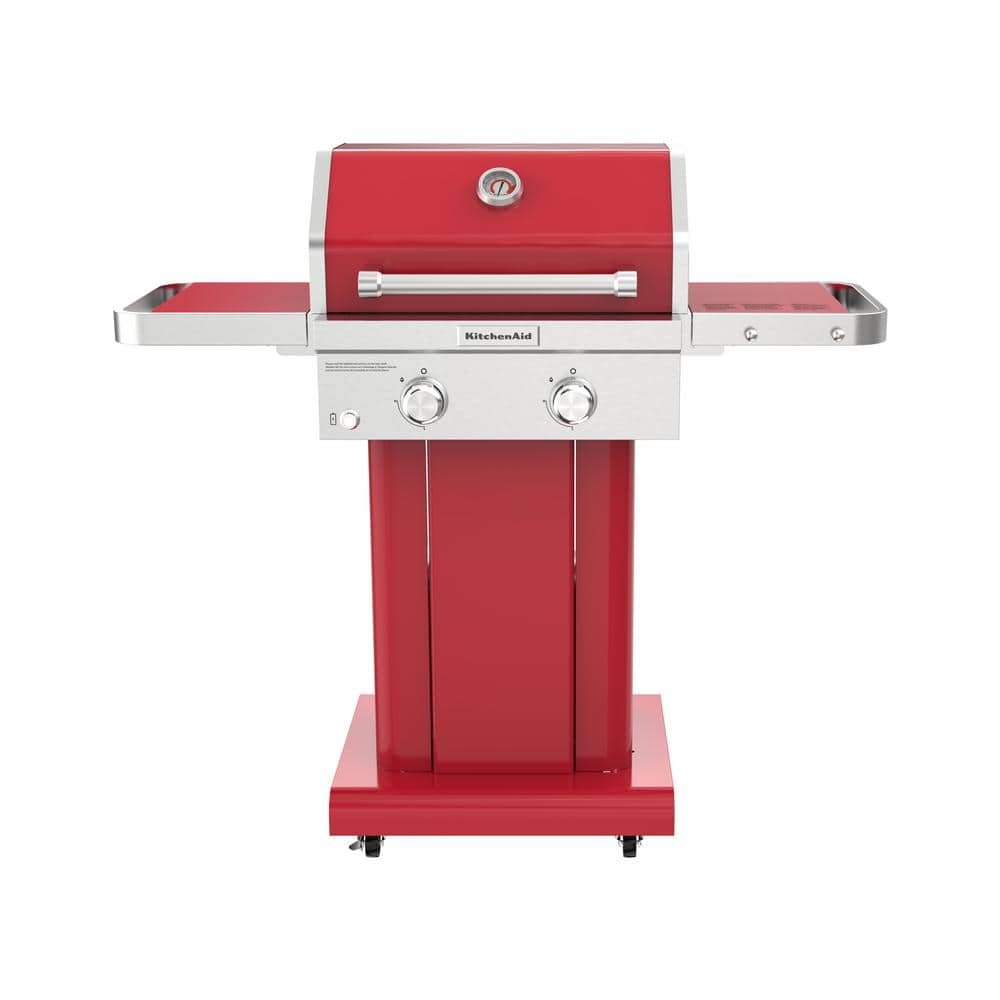 KitchenAid 2-Burner Propane Gas Grill in all Red
