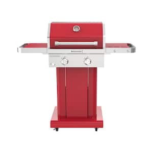 2-Burner Propane Gas Grill in all Red