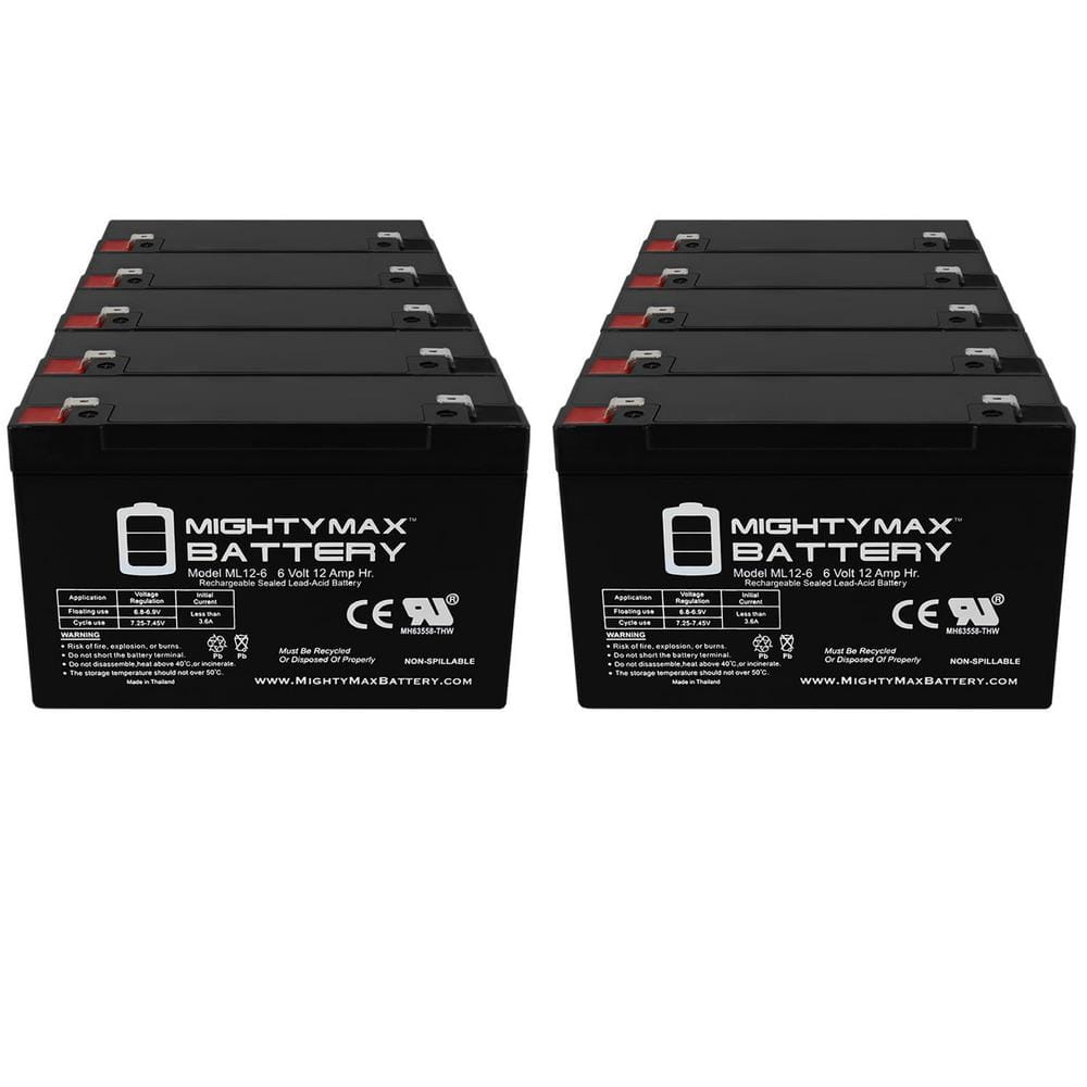 6V 12AH SLA Replacement Battery for Ritar RT6120, RT 6120 - 10 Pack price history on PriceWatchPro