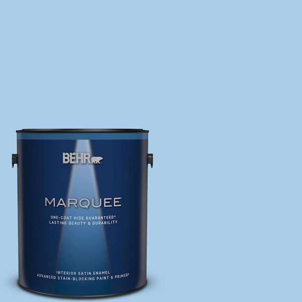 BEHR MARQUEE 1 gal. #P520-2 French Porcelain Satin Enamel Interior Paint & Primer