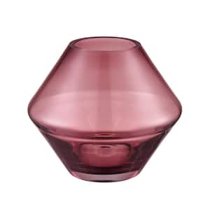 Summerhill Colored Glass 2.75 in. Decorative Vase in Maroon - Small