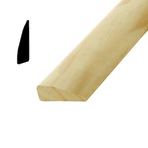 327 11/16 in. x  2−1/4 in. Unfinished Finger Jointed Solid Pine Casing (Sold by Linear Foot)