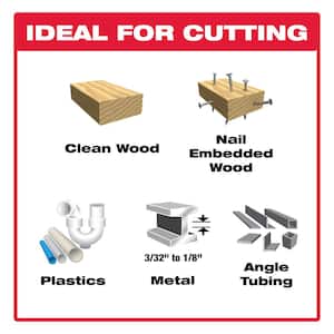 9 in. Bi-Metal Reciprocating Blades for General Purpose, Nail-Embedded Wood & Medium Metal Cutting (15-Pack)