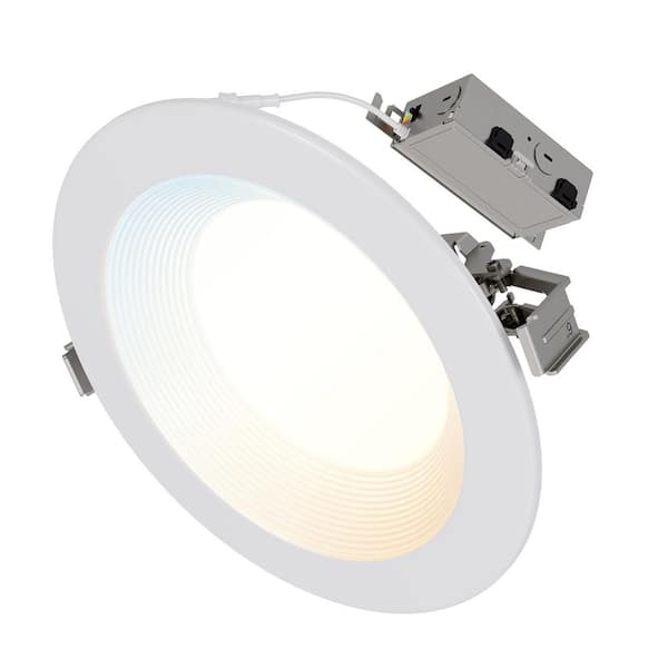 RL 6 in. Selectable CCT Direct Mount Canless Recessed LED Downlight, 600-Lumens with D2W Option, Indoor, White