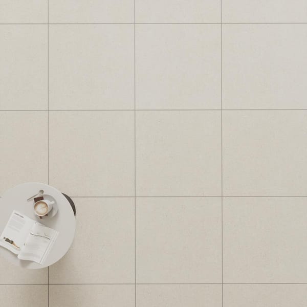 Spanish Zenstone Porcelain 24 in. x 24 in. x 9.5mm Floor and Wall Tile Case - Almond (3 PCS, 12 Sq. Ft.)
