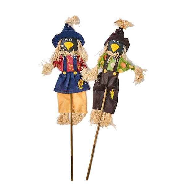 Worth Imports 36 in. Crow on Stick (Set of 2)