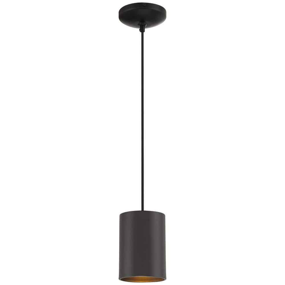Pilson 1-Light Matte Black Standard Pendant Light