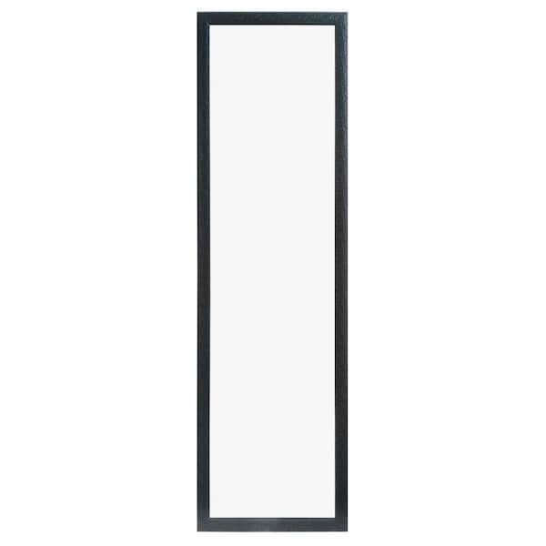 Unbranded 50 in. W x 14 in. H Rectangular Glass Framed Wall Bathroom Vanity Mirror in Black
