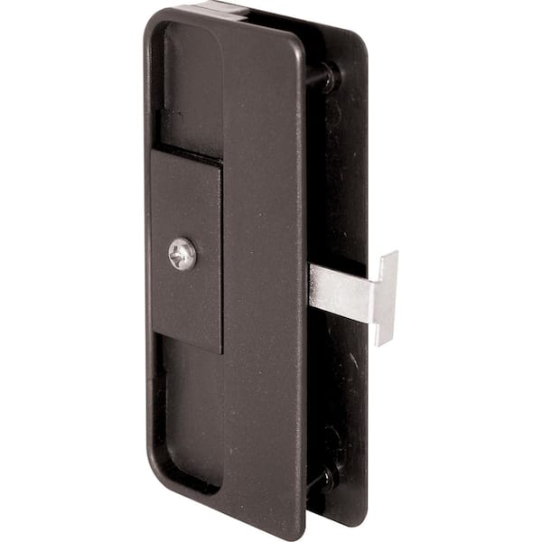 Prime-Line Black Plastic Mortise Style Screen Door Latch and Pull, Jim Walters