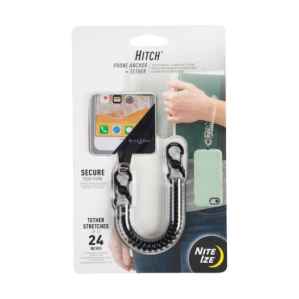 Nite Ize Hitch Phone Anchor and Tether Black Tether/Black MicroLock