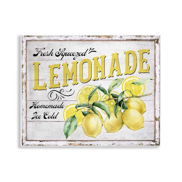 Fresh Squeezed Lemonade by Creatif Belle Unframed Food Graphic Art Print 11 in. x 14 in.