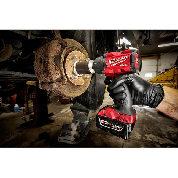 Milwaukee M18 FUEL GEN-2 18V Lithium-Ion Brushless Cordless Mid Torque 1/2  in. Impact Wrench with Friction Ring Kit 2962-22 The Home Depot