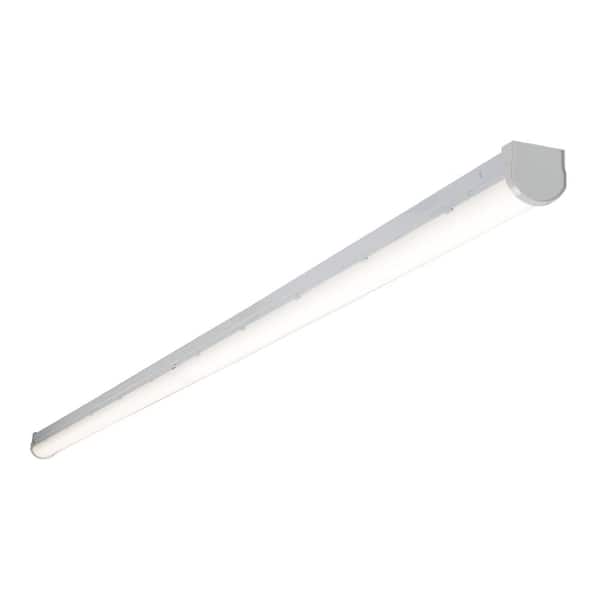8 ft. Linear White Integrated LED Warehouse Strip Light with 8176 Lumens, 4000K, UNV Voltage 8SL8040 - The Depot