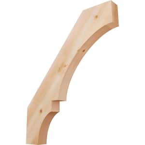 3 1/2''W x 30''D x 36''H Balboa Smooth Knee Brace, Western Red Cedar