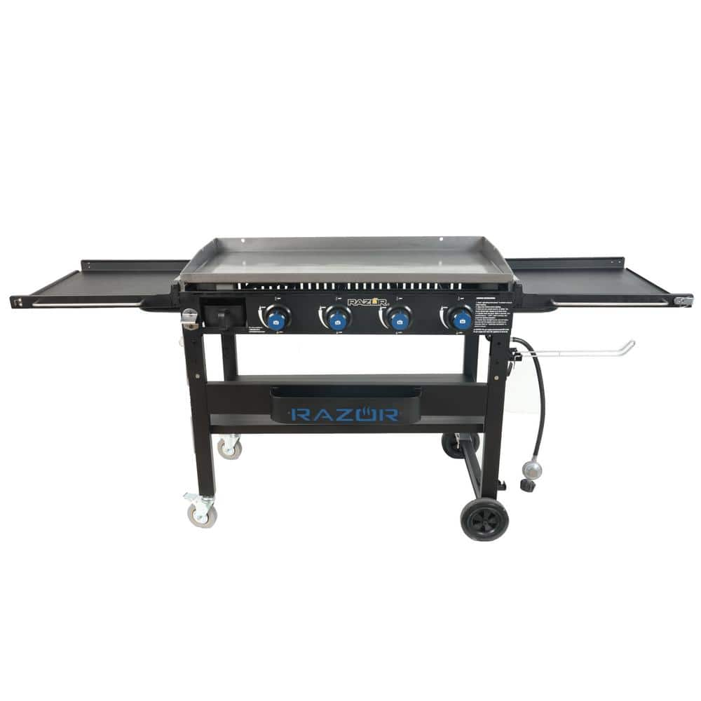 Razor 37 in. 4 Burner Propane Gas Griddle Grill with Foldable