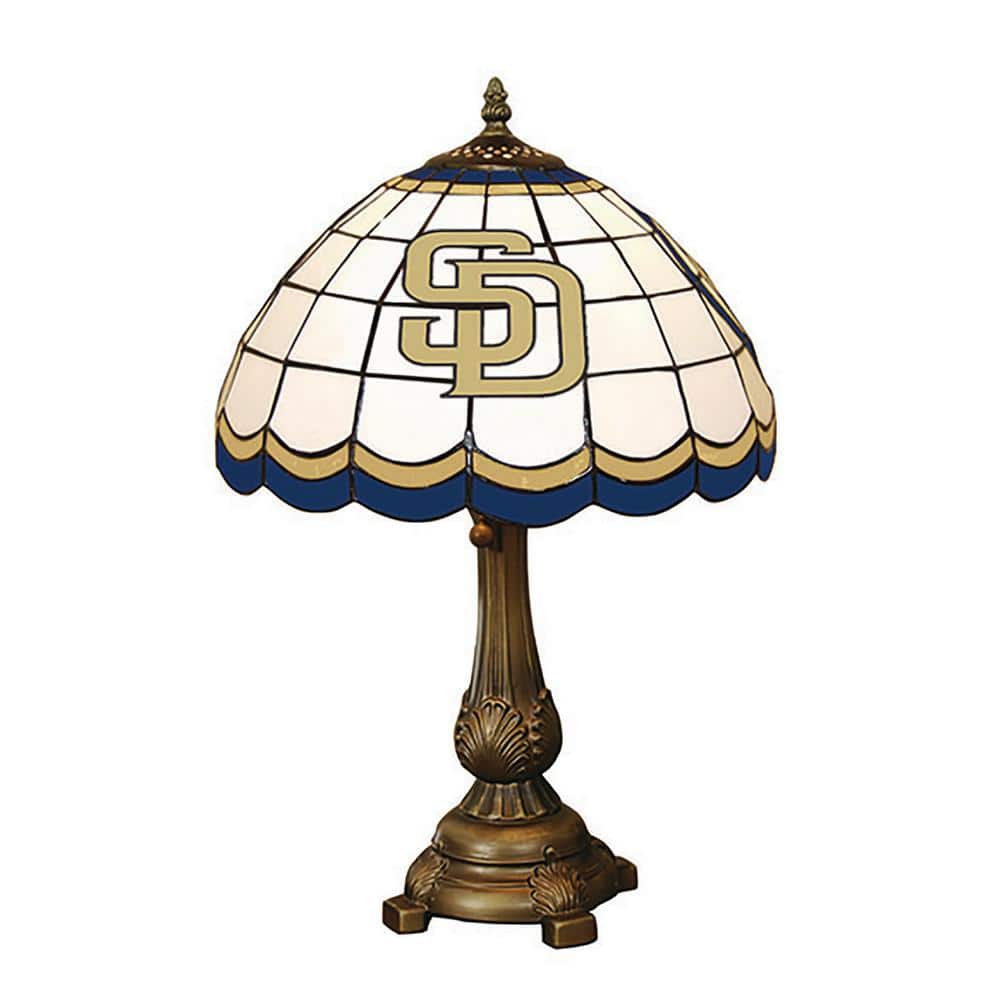 MLB 19.5 in. Antique Bronze Padres Tiffany Table Lamp price history on PriceWatchPro