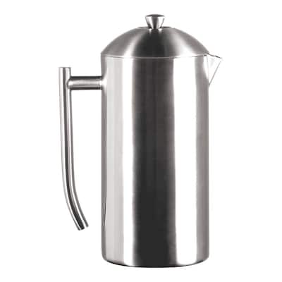 BonJour Battery-Powered Black Stainless Steel Milk Frother with Chrome  Stand 53776 - The Home Depot