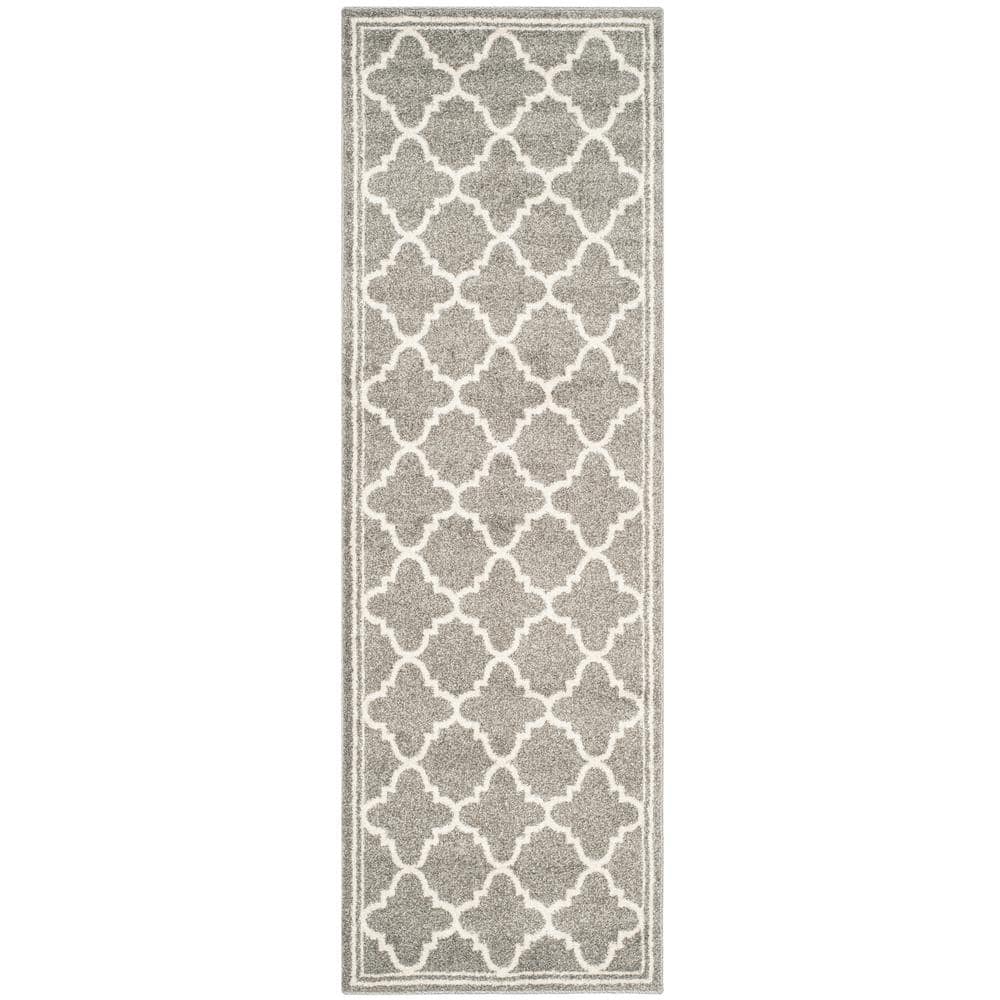 Reversible Amherst Dark Grey Synthetic 27-inch Area Rug