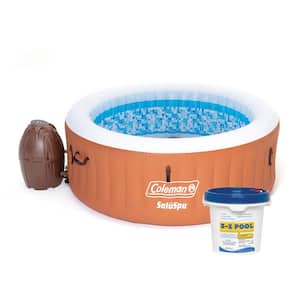 SaluSpa Miami Air Jet 4-Person Inflatable Hot Tub with Pool Treatment