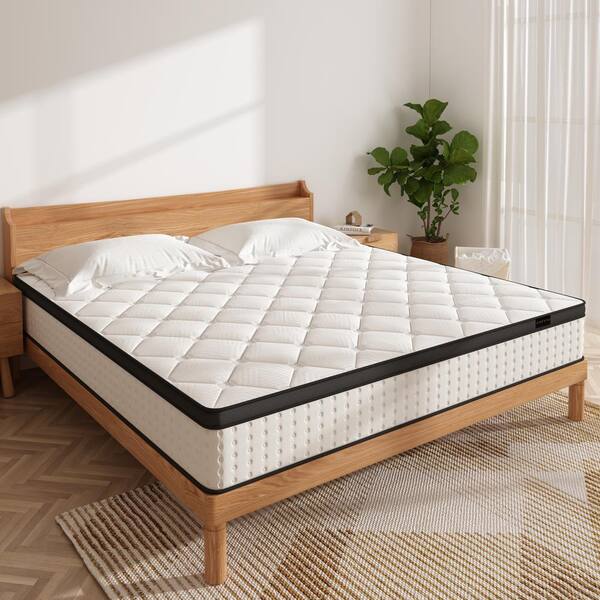 CHEVNI White King Medium Memory Foam 10 in. BedinaBox Mattress HD