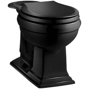 Memoirs Comfort Height Round Front Toilet Bowl Only in Black Black