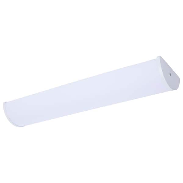 Crispo 24.02 in. 1-Light White Integrated LED Vanity Light with White Acrylic Lens Seletable CCT