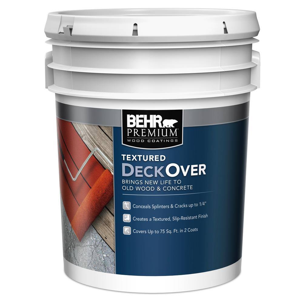 Reviews for BEHR Premium Textured DeckOver 5 gal. Textured Solid Color ...