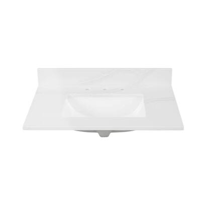 Quartz Bathroom Vanity Tops Bathroom Vanities The Home Depot