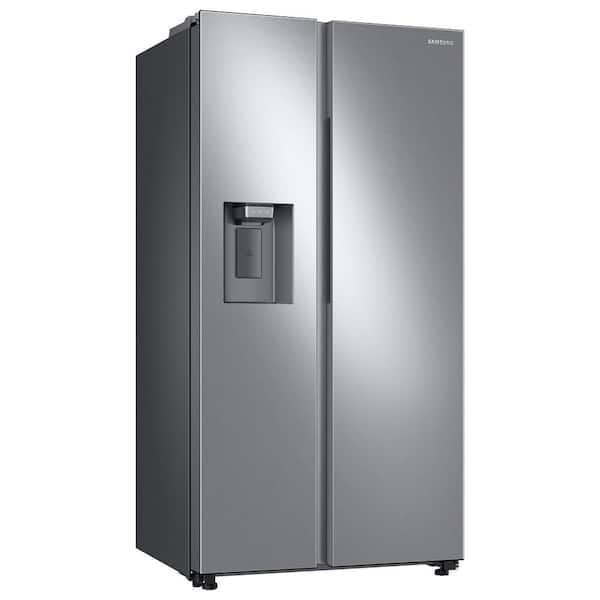Samsung 36 in. 21.5 cu. ft. Smart Side by Side Refrigerator with Family Hub  in Stainless Steel, Counter Depth RS22T5561SR - The Home Depot