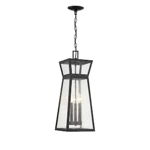 Generation Lighting Wellsworth 3-Light Antique Bronze Outdoor Hanging  Pendant Lantern OL13209ANBZ - The Home Depot