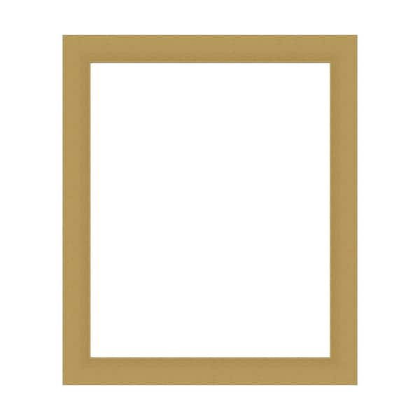 Amanti Art Mirror Makeover Grace Brushed Gold 21.25 in. W x 25.25 in. H Bathroom Mirror Frame Border Kit-Fits a 20x24 mirror