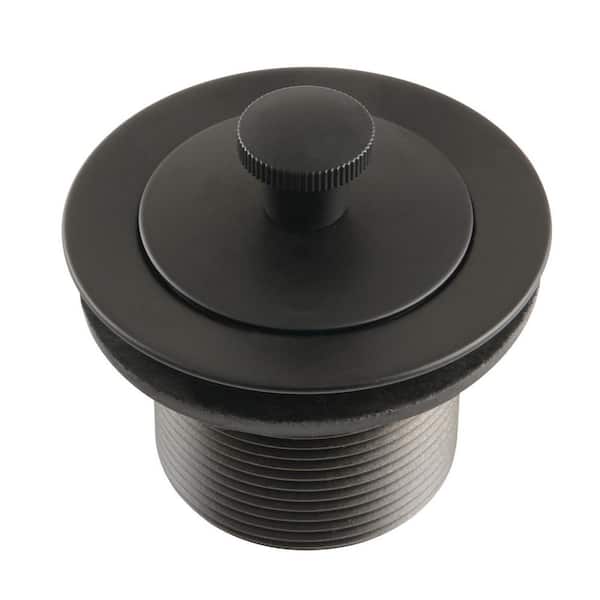 Kingston Brass Trimscape Lift and Turn Tub Drain in Matte Black