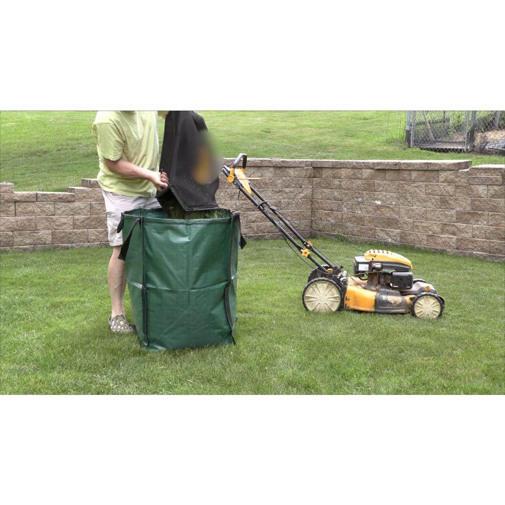 Green Heavy Duty Pop-Up Yard Bag with Reinforced Handles