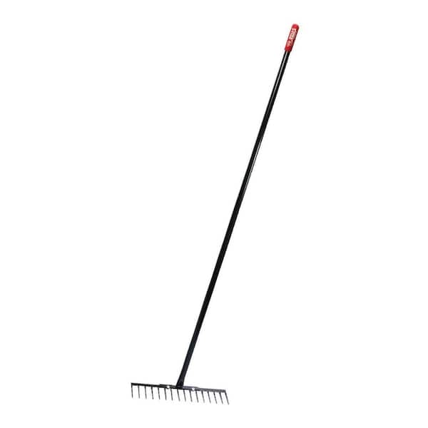 Bully Tools 18 in. W 18-Tine Landscape Rake with Steel Handle