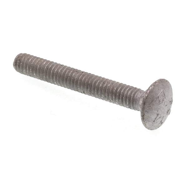 1/4 in.-20 x 2 in. A307 Grade A Hot Dip Galvanized Steel Carriage Bolts (100-Pack)