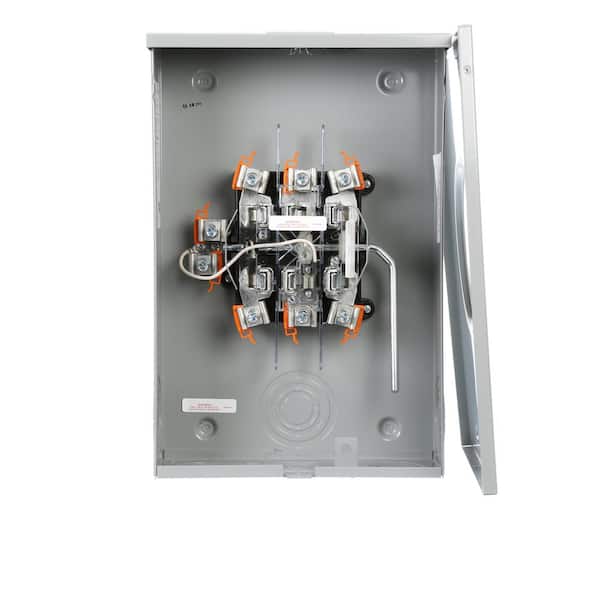 Siemens 200 Amp 7-Jaw Lever-Bypass Ringless Overhead/Underground Fed Meter Socket