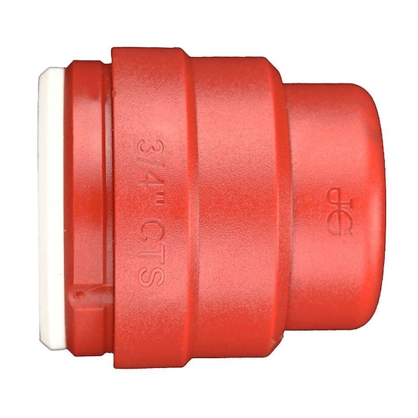 John Guest SpeedFit 3/4 in. Red Plastic Push-to-Connect End Cap Fitting (5-Pack)