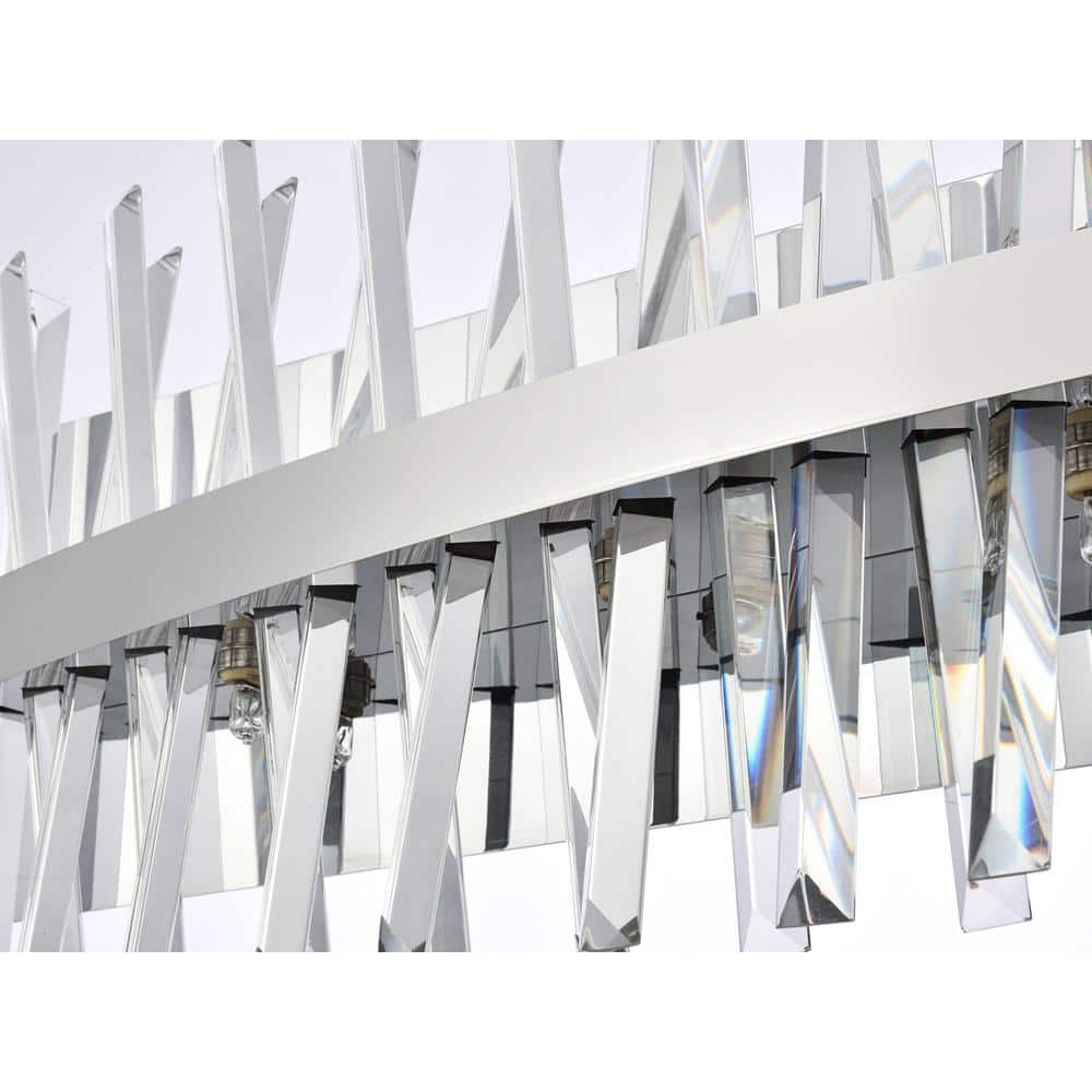 Home Living 36 in. 10-Light Chrome Vanity Light