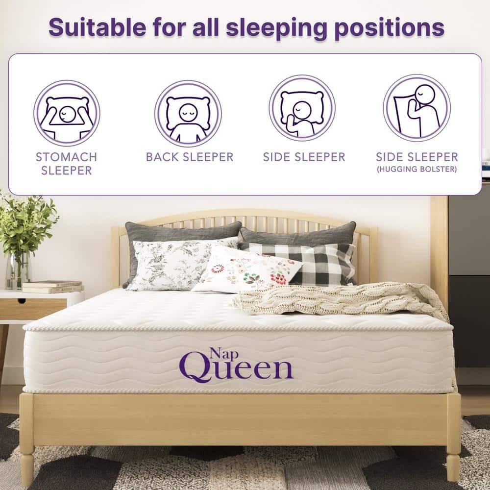NapQueen 8" Full Size White Innerspring Mattress