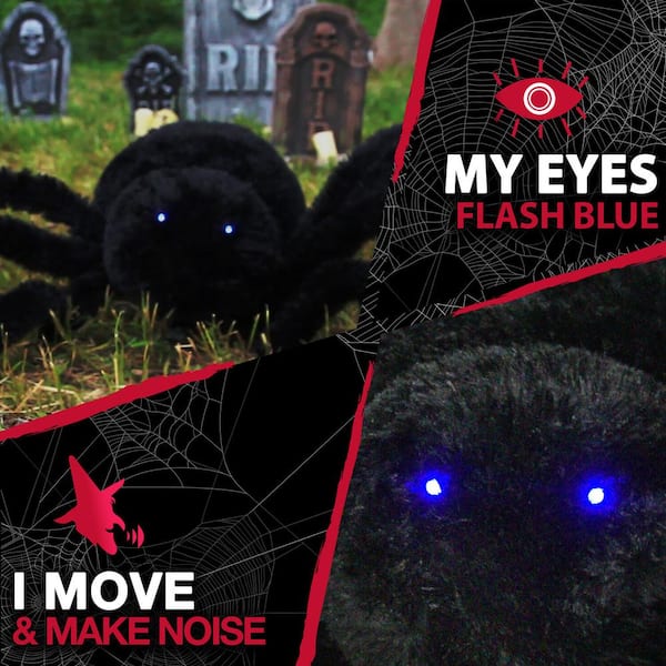 11 in. Touch Activated Animatronic Crawler Spider