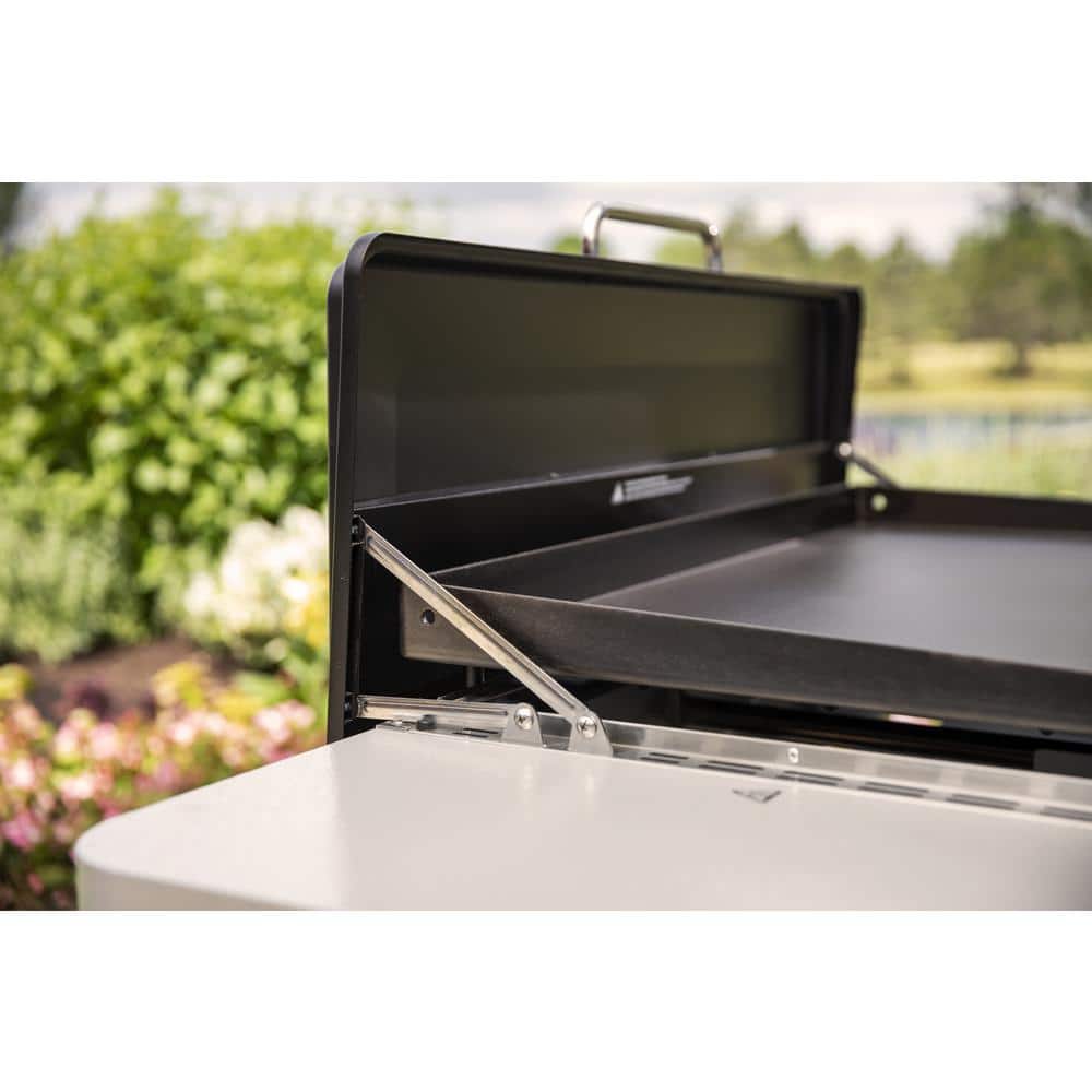 Weber 36-Inch Black Propane Gas Griddle with Side Tables