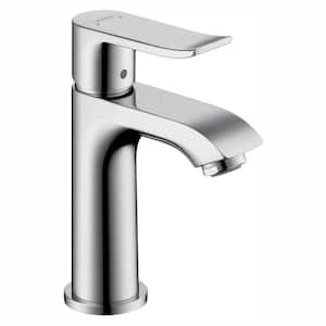 Metris Single Handle Single Hole Bathroom Faucet in Chrome